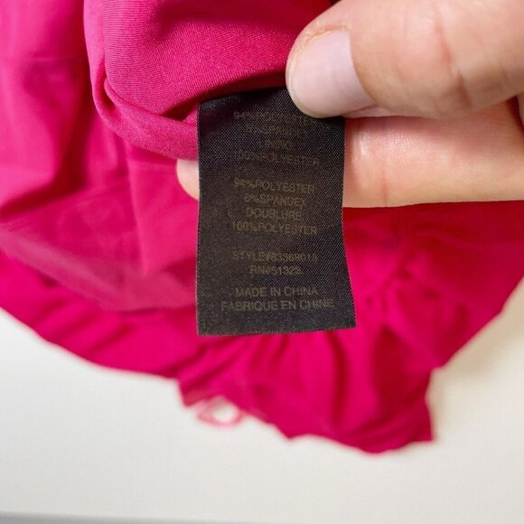 Cynthia Steffe Womens Off Shoulder Tiered A-Line Dress Pink Size 4 Ruffle Formal - Picture 5 of 9